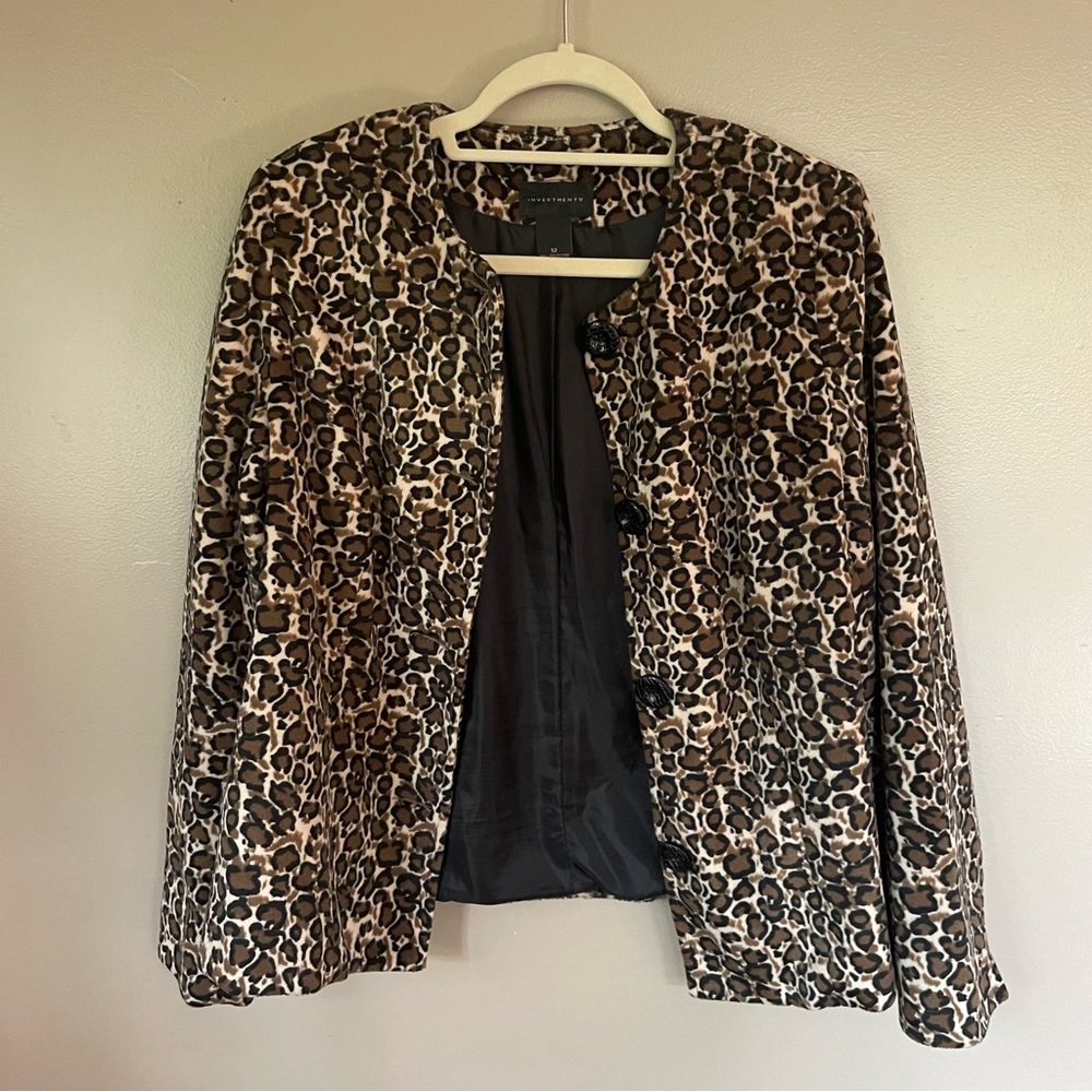 Cheetah Print Suit Jacket